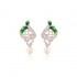 Beautifully Crafted Diamond Pendant Set with Matching Earrings in 18k gold with Certified Diamonds - PD1389P